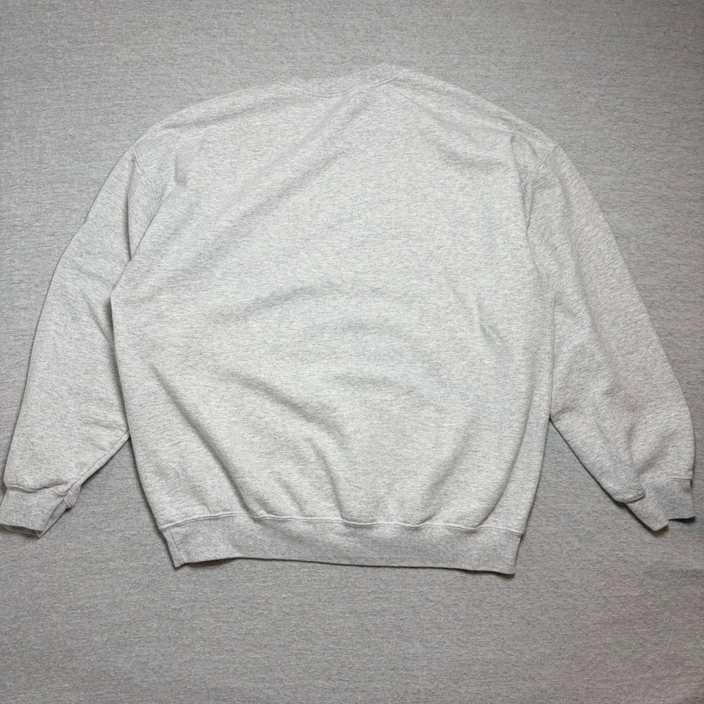 Gildan Mens Sweatshirt XL Gray The Grinch Christmas Graphic Crewneck Pullover - Picture 4 of 9